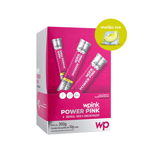 power pink de melão ice - pré-treino - 300g - wp
