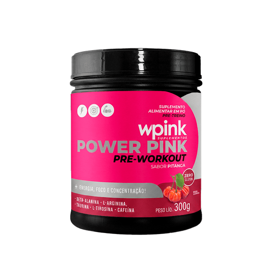 super power pink de pitanga - pré-treino - 300g - wp